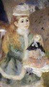 Pierre-Auguste Renoir Details of Mother and children France oil painting artist